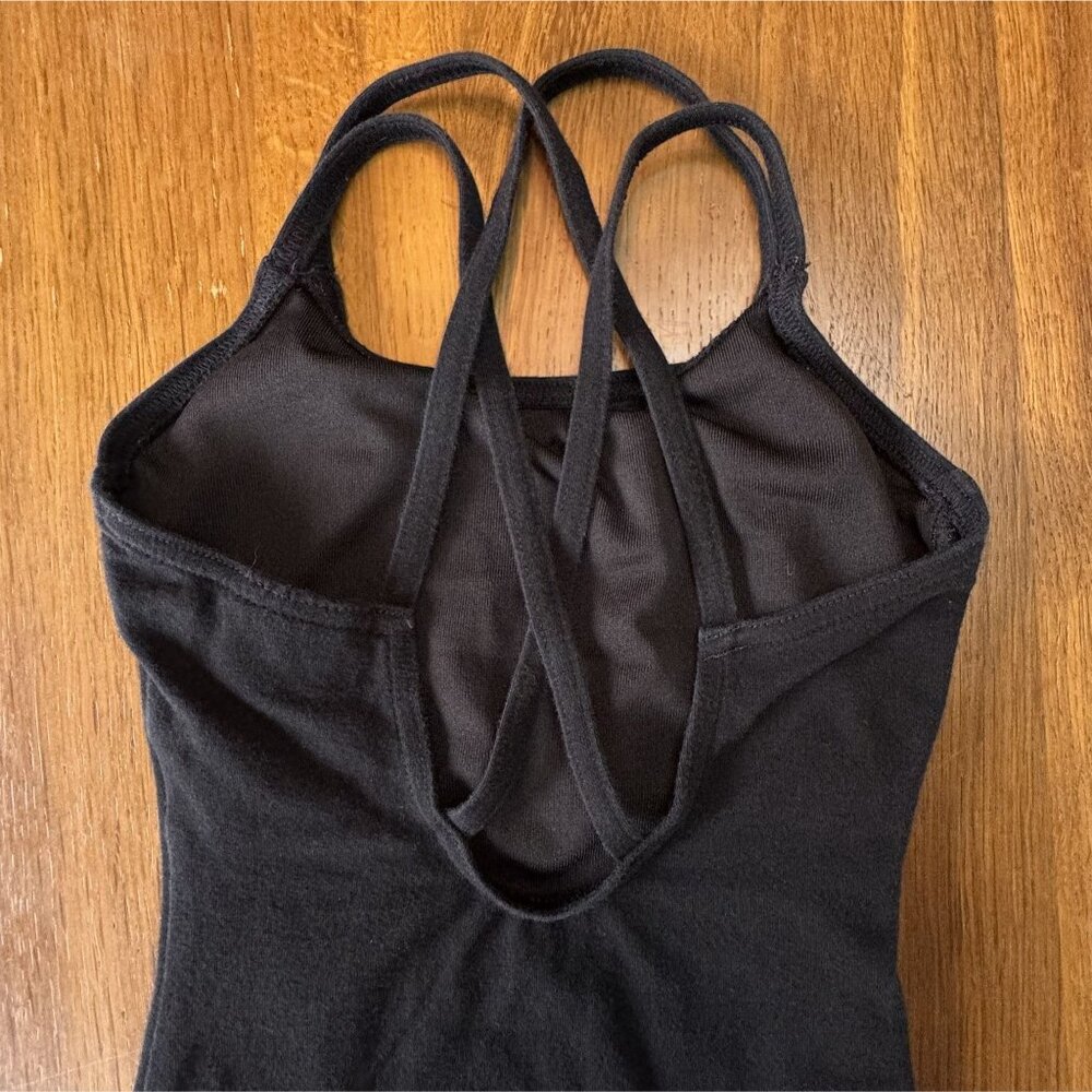 CAPEZIO Double Strap Camisole Leotard Girls 2-4 2T 4T Toddler Black Ballet Leo - Picture 3 of 6